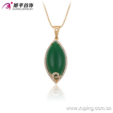 32567 Xuping Atacado Jóias China fábrica Elegante 18 K Banhado A Ouro Gemstone Pingente para Festa